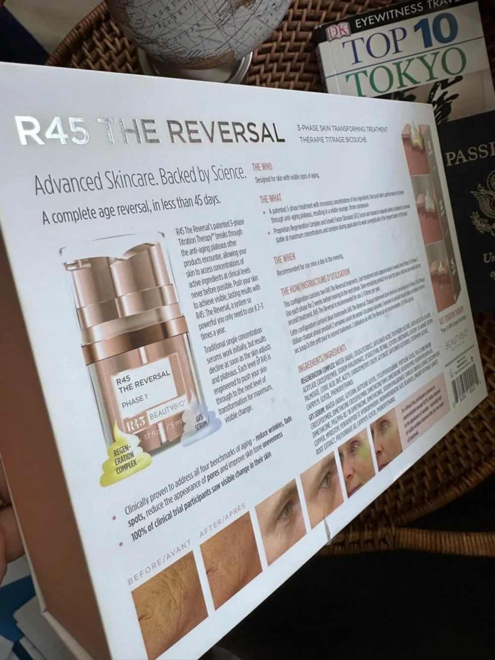 BEAUTYBIO R45 The Reversal 3-Phase Skin Treatment Set - Rose Gold & White New